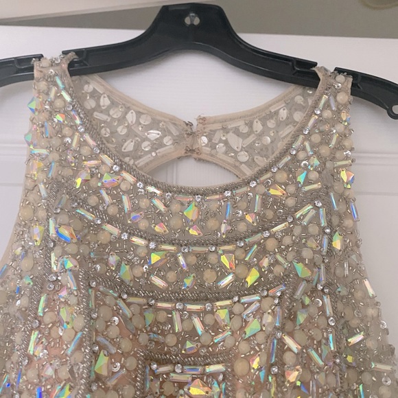 Blinged out Cocktail-Special Occasion / homecoming Dress by Blush size 6 - Picture 7 of 9